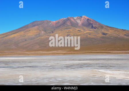 travel in bolivia and peru and chile to lagunas potosi and titicaca lake Stock Photo