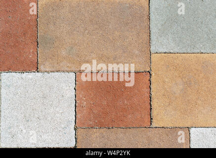 texture closeup square tile white, gray, Red colors Stock Photo
