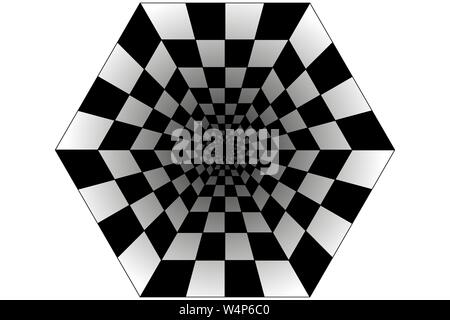 Abstract Perspective Geometric Chess Background Vector Stock Vector