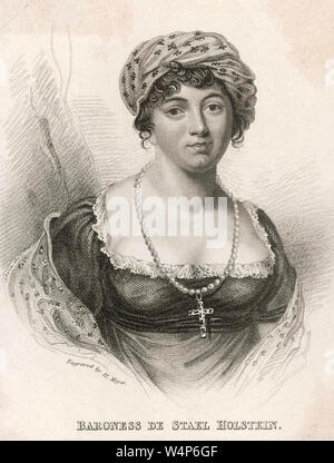 GERMAINE de STAËL (1766-1817) Madame de Staël, French socialite Stock Photo