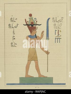 Geb illustration from Pantheon Egyptien by Leon Jean Joseph Dubois ...