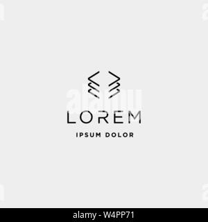 paper code logo design document coding technology Stock Vector