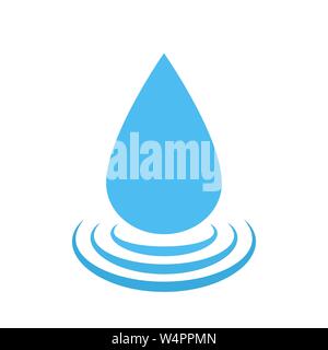 Vector water drop logo. Water droplet symbol Stock Vector