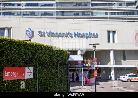 St Vincents hospital in Darlinghurst Sydney, providing public health services ,Sydney,Australia Stock Photo