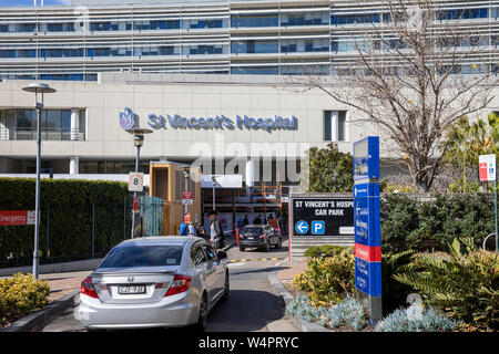 St Vincents hospital in Darlinghurst Sydney, providing public health services ,Sydney,Australia Stock Photo