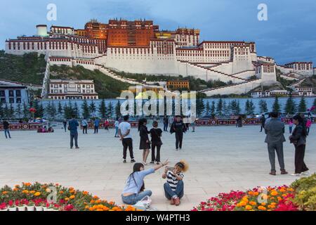 Potala Palace, Lhasa, Tibet, China Stock Photo