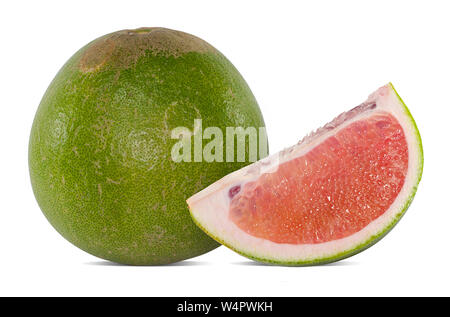 Pomelo or grapefriut isolated on white background Stock Photo