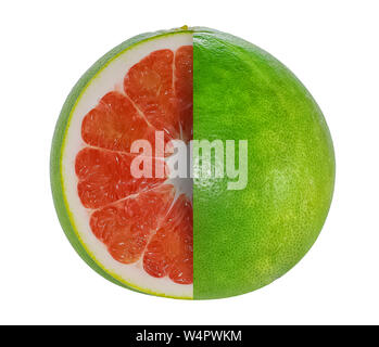 Pummelo or grapefriut isolated on white background Stock Photo