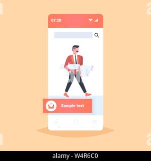 man architect holding rolled up blueprints engineer panning new project architecture construction industry concept contractor with architectural Stock Vector