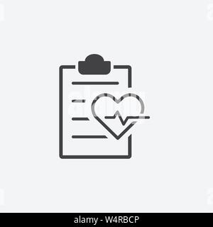 Health Check glyph icon. Monochrome style design simple element. Black color health check icon for web and mobile. Healthcare collection Stock Vector