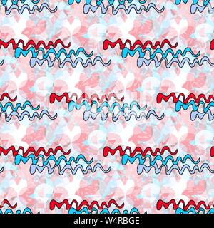 waves on a geometric background vector illustration Stock Vector