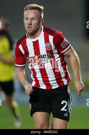 Sheffield United's Mark Duffy during the pre-season friendly match at the Pirelli Stadium, Burton. Stock Photo