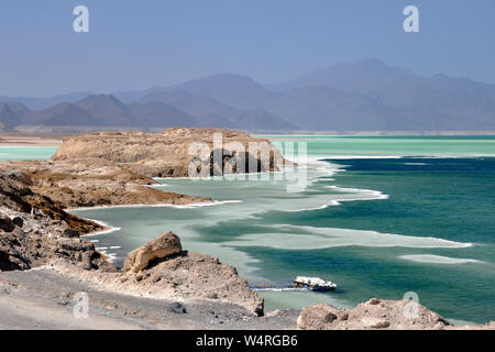 Djibouti, Assal lake area, landscape Stock Photo