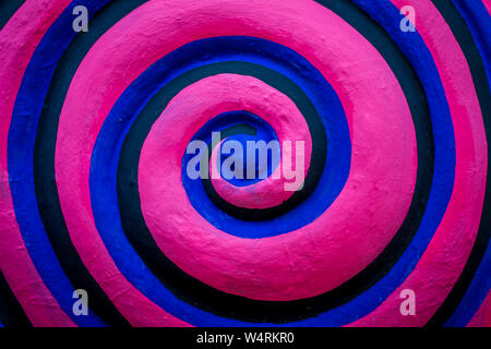Art background of the mixed colors together until the beauty. Stock Photo