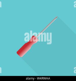 Cross screwdriver cartoon vector illustration isolated Stock Vector