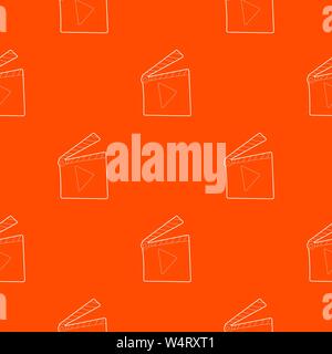 Slapstick pattern vector orange Stock Vector