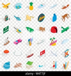 Experience icons set, isometric style Stock Vector