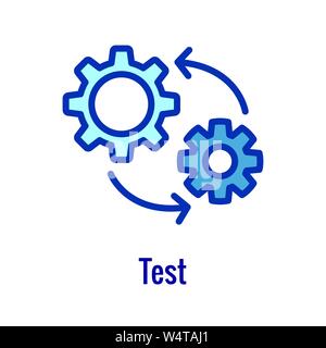 DevOps Icon - Dev Ops Icon Showing an part of the process Stock Vector
