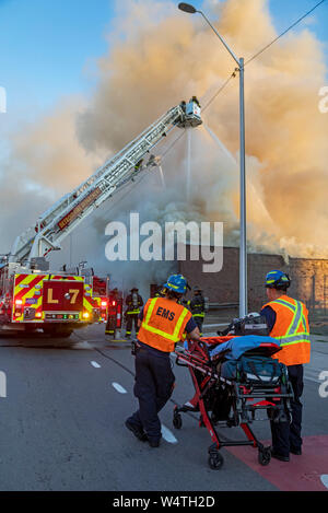 Abandoned building fire brigade in the former Iraklion Air Station ...