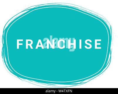 Franchise, Speech Bubble Banner, Element Design Template, App Icon, Vector Illustration Eps 10 Stock Vector
