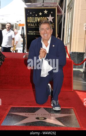 Los Angeles, CA, USA. 24th July, 2019. Kenny Ortega at the induction ceremony for Star on the Hollywood Walk of Fame for Kenny Ortega, Hollywood Boulevard, Los Angeles, CA July 24, 2019. Credit: Michael Germana/Everett Collection/Alamy Live News Stock Photo