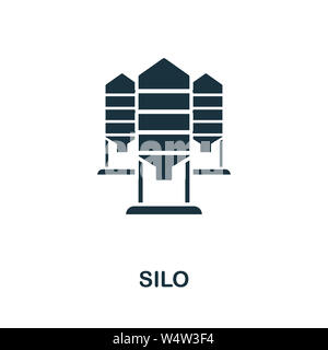 Silo icon symbol. Creative sign from farm icons collection. Filled flat Silo icon for computer and mobile Stock Photo