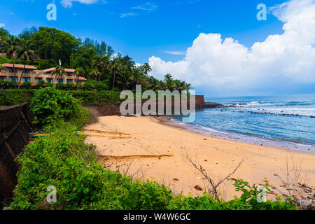 Beautiful landscape at Sinquerim Beach in Goa Stock Photo