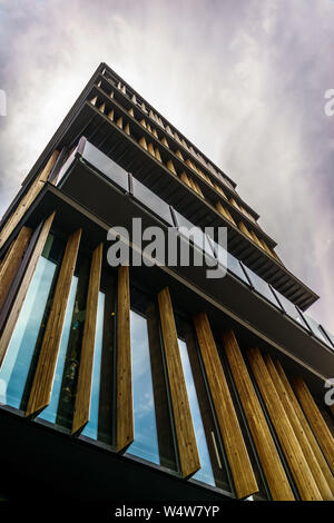 Tokyo, Japan - May 11, 2019: Asakusa Culture Tourist Information Center. The observation deck provides good views looking onto Sensoji Temple and the Stock Photo