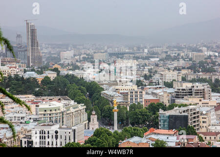 Considered the fourth city of the former Soviet Union, Tbilisi awakens as the great metropolis of the Caucasus after more than a decade of stagnation Stock Photo