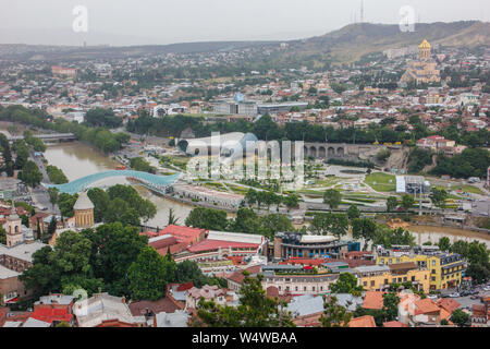 Considered the fourth city of the former Soviet Union, Tbilisi awakens as the great metropolis of the Caucasus after more than a decade of stagnation Stock Photo