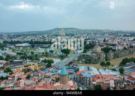 Considered the fourth city of the former Soviet Union, Tbilisi awakens as the great metropolis of the Caucasus after more than a decade of stagnation Stock Photo