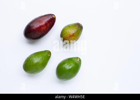 Avocados isolated on white background Stock Photo