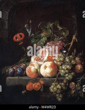 Cornelis de Heem - Still-Life of Fruit - Stock Photo