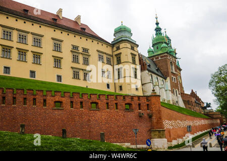 Krakow, Poland - May 21, 2019: The castle in Krakow city of Poland Stock Photo