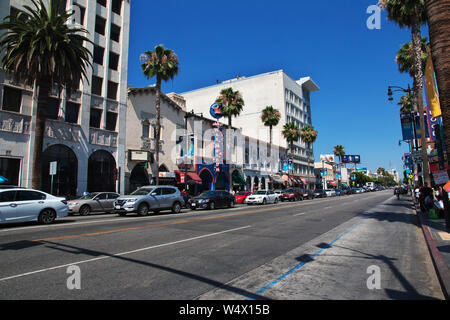 Alley of stars in Hollywood, Los Angeles, California, USA Stock Photo