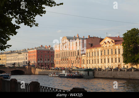 Beloselsky-Belozersky Palace, Saint Petersburg, Russia. Stock Photo