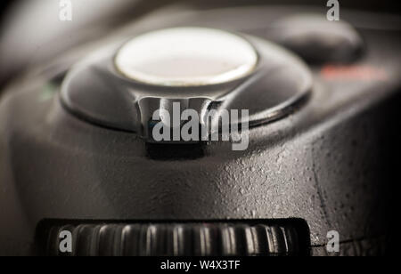 Closeup on camera mode selection dial Stock Photo