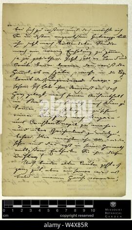 Correspondence - Fenzl (Eduard) and Engelmann (George) (Mar 24, 1872 (2)) Stock Photo