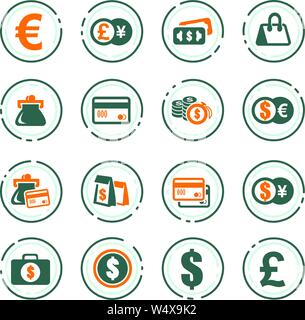 E-commers vector icons for user interface design Stock Vector
