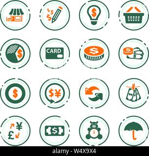 E-commers vector icons for user interface design Stock Vector