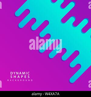 flat dynamic wavy form with irregular parallel rounded lines Background with transparency for banner, card, poster, flyer . Line style design element. Stock Vector