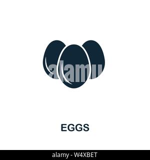 Eggs vector icon symbol. Creative sign from farm icons collection. Filled flat Eggs icon for computer and mobile Stock Vector