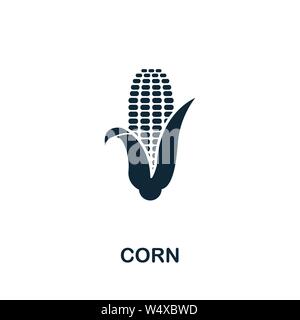 Corn vector icon symbol. Creative sign from farm icons collection. Filled flat Corn icon for computer and mobile Stock Vector