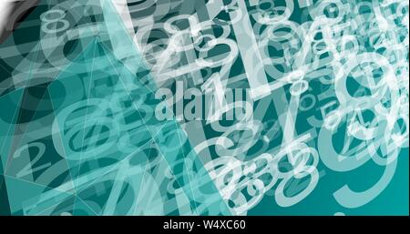 Big data transformation digital abstract graphic lines connected Stock Vector