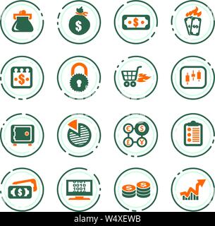 E-commers vector icons for user interface design Stock Vector