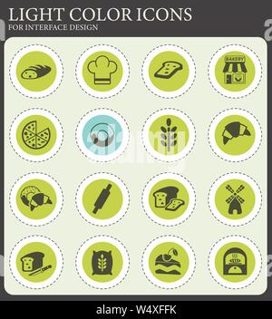 bakery web icons for user interface design Stock Vector Image & Art - Alamy
