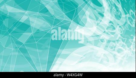 Technology news abstract background, ai cyber world Stock Vector