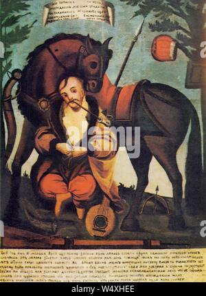 Cossack Mamay 1728. Stock Photo