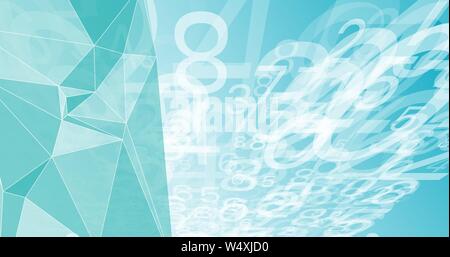 Digital chaos abstract technology big data visualisation Stock Vector