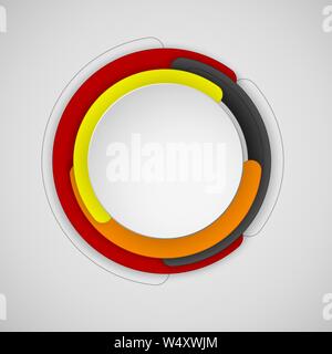 Abstract colorful circle background for banner design. Circular colored banner for advertisements or printing. Set of colored spots. Stock Vector